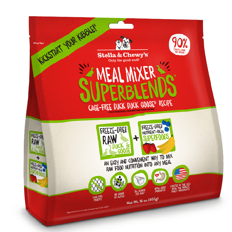 Stella's & Chewy's Cage-Free Duck Duck Goose Superblends．3.25oz/16oz