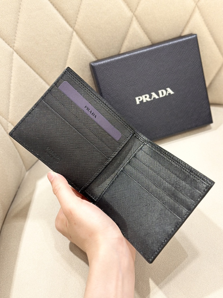 PRADA Saffiano Leather Bifold Wallet