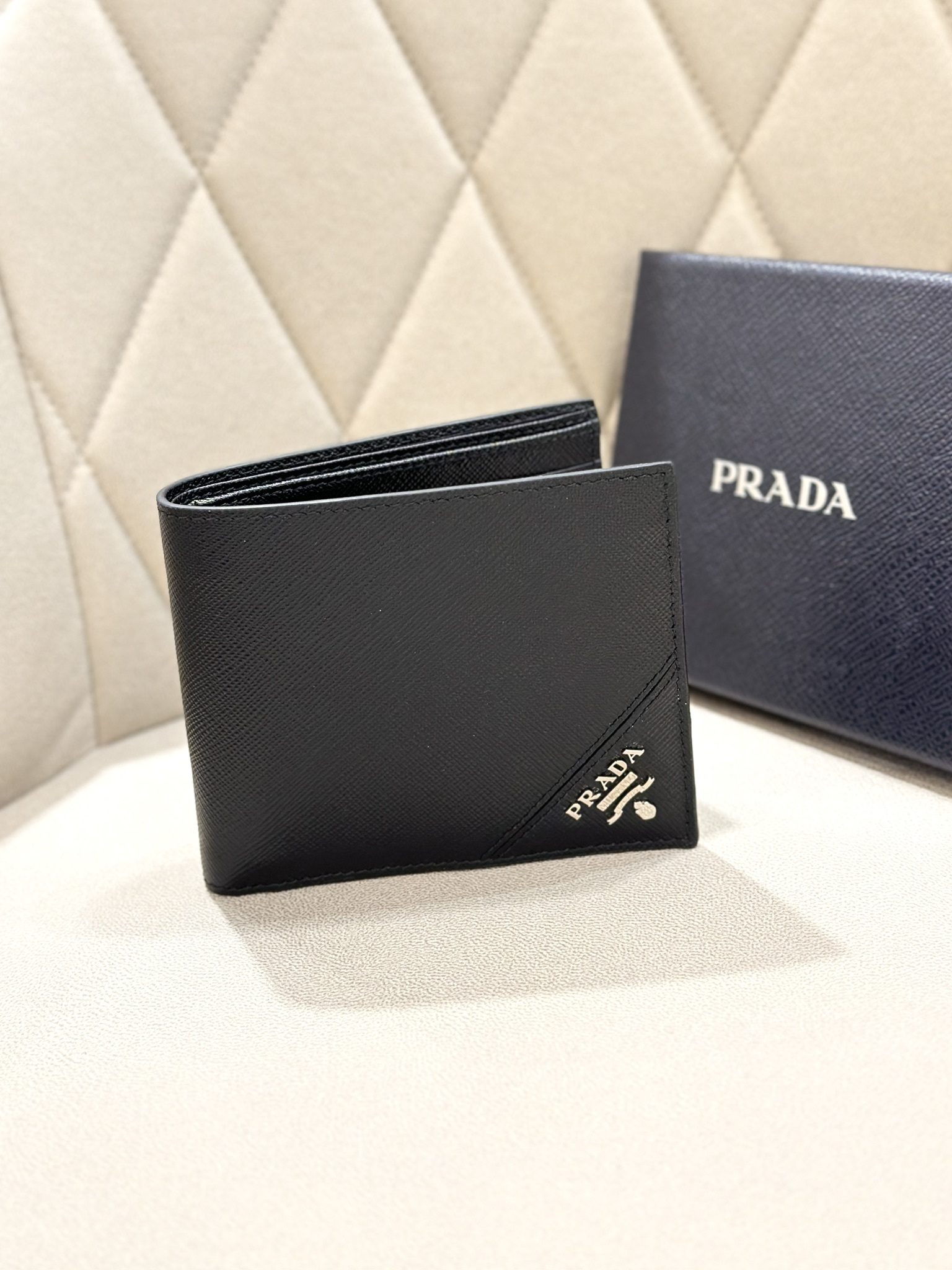 PRADA Saffiano Leather Bifold Wallet