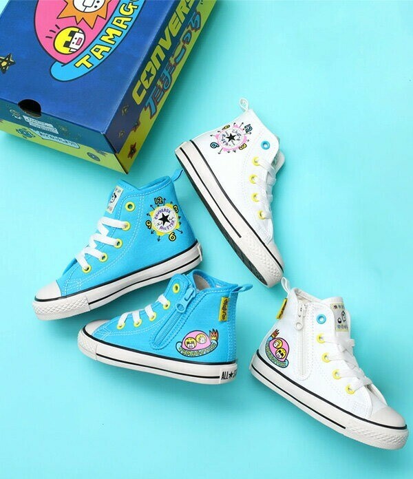 限時特價預購┃日本 CONVERSE CHILD ALL STAR N TAMAGOTCHI Z HI 中童 聯名 塗鴉 電子機