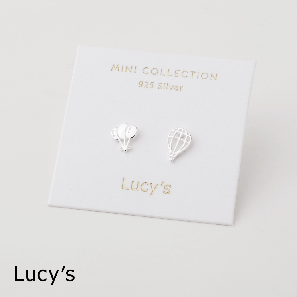 925純銀〔輕銀系列〕熱氣球旅程 耳環 (110745)