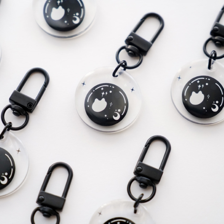 貓咪水晶球吊飾