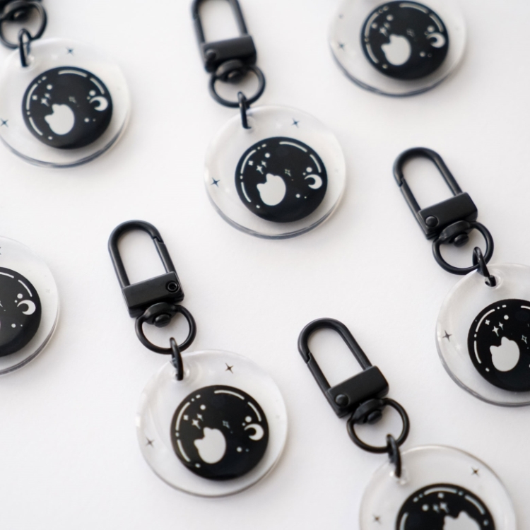 貓咪水晶球吊飾