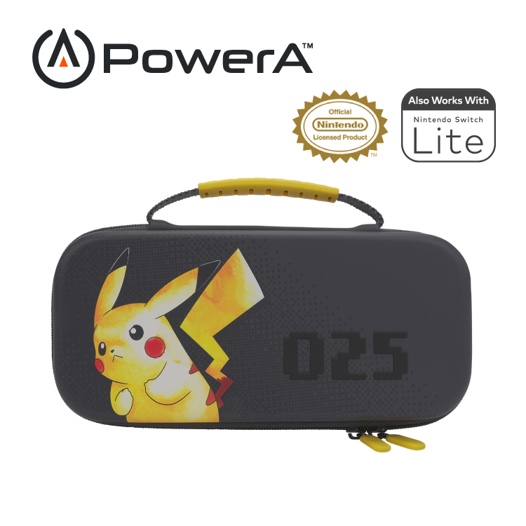 【出清特惠】【PowerA】|任天堂官方授權|薄型收納包限量款(1521515-01)-皮卡丘025