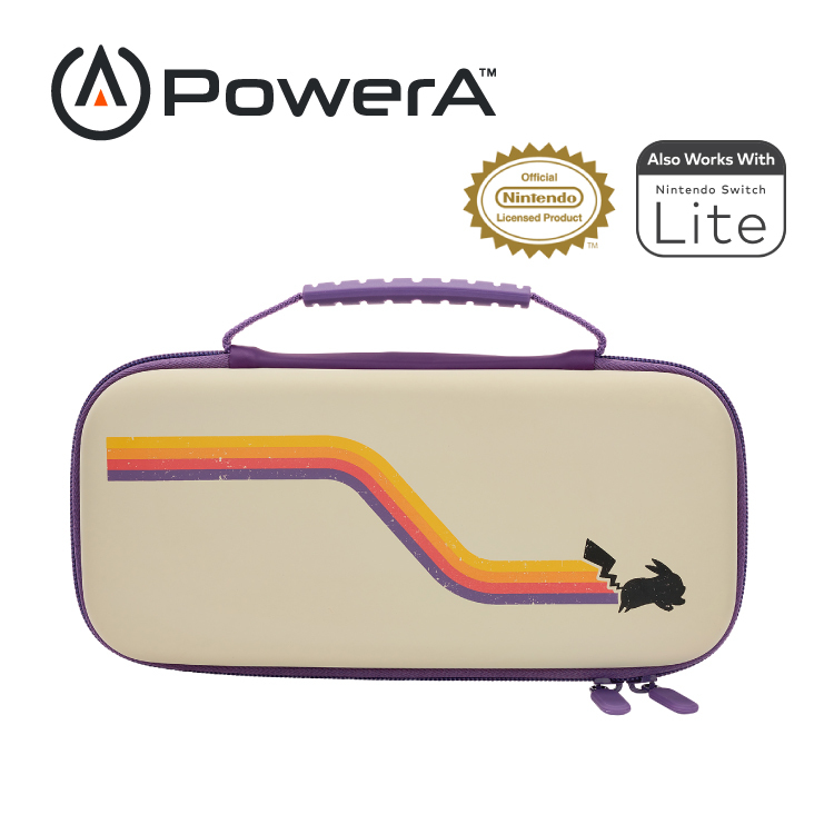 【出清特惠】【PowerA】|任天堂官方授權|薄型收納包限量款 (1524882-01)-復刻皮卡丘