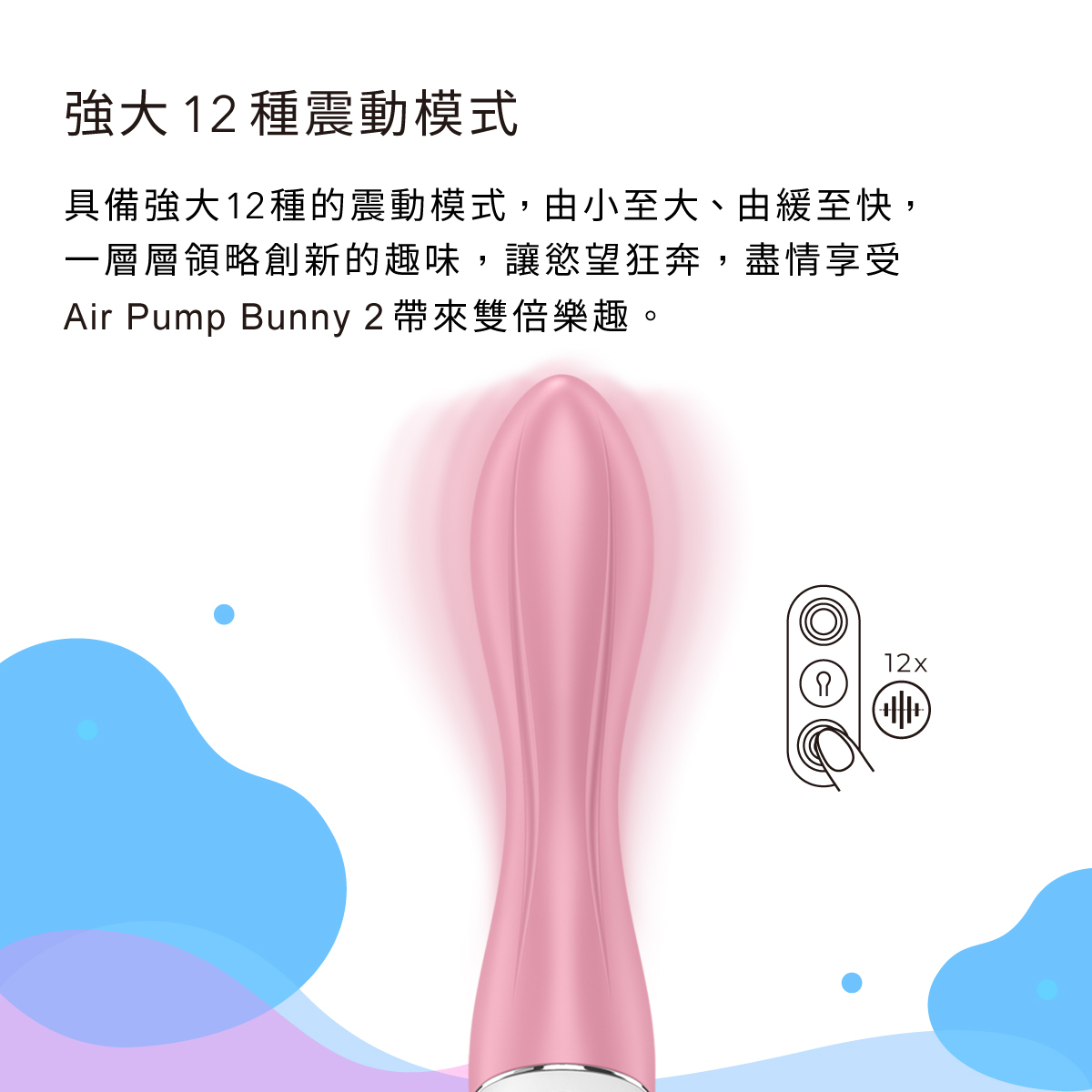 Satisfyer,德國 Satisfyer,Satisfyer 按摩棒,G點按摩棒,高潮按摩棒,兔耳按摩棒,Satisfyer Air Pump Vibrator 2,G點按摩器,可調節充氣G點按摩棒