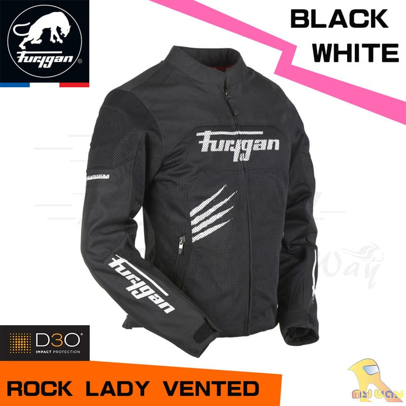 福利品 FURYGAN ROCK LADY VENTED 女版 夏季 防摔衣 D3O 黑白