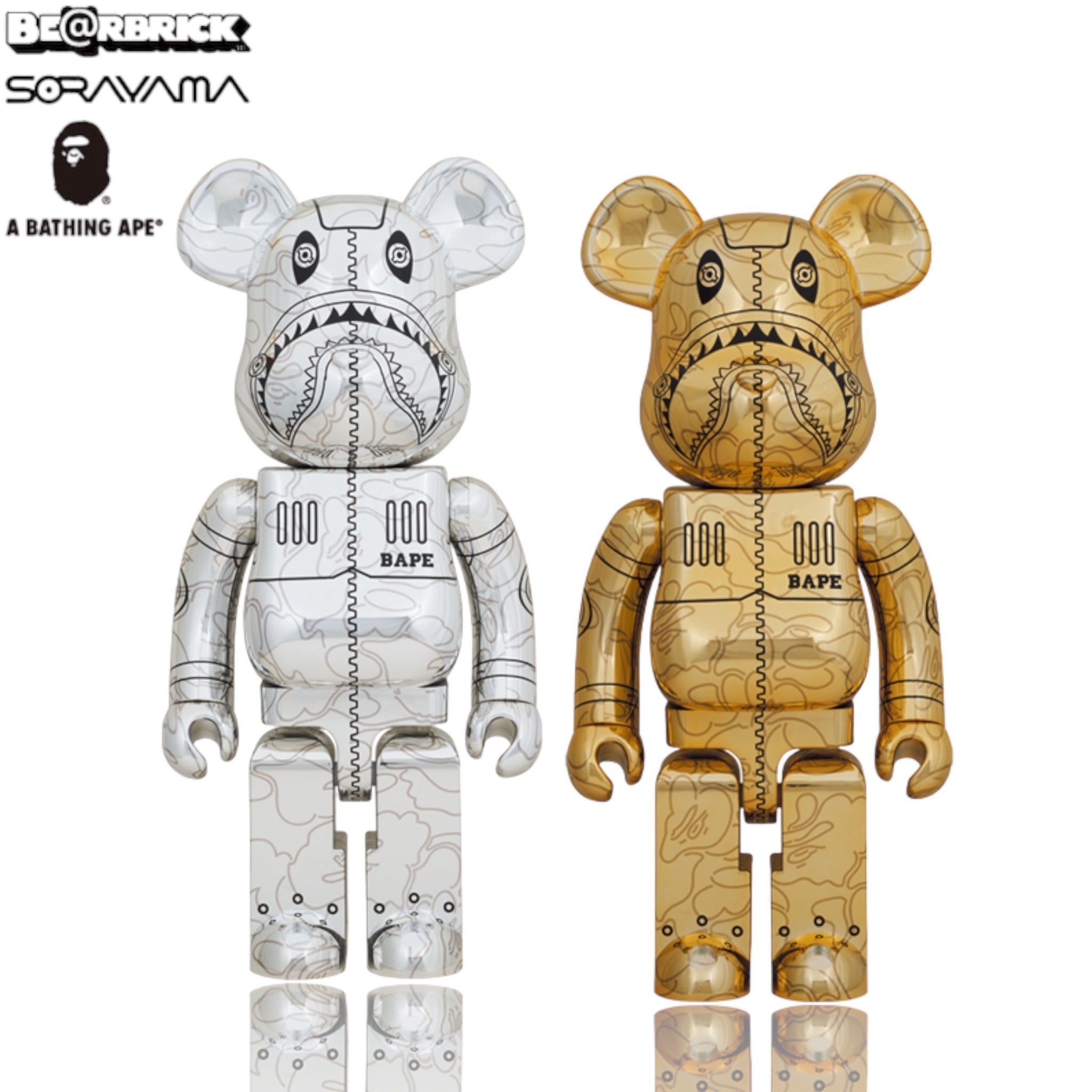 🥇現貨🥇BBearbrick 1000% BAPE SORAYAMA