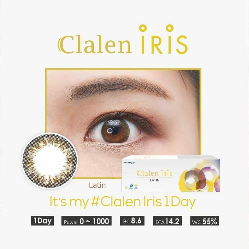 [日拋]Clalen Iris 1 Day Latin 日拋棄型彩色隱形眼鏡 | 每盒40片
