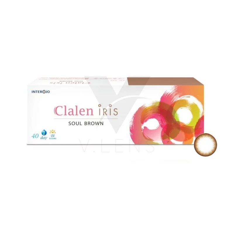 Clalen IRIS 深栗棕(Soul Brown) 每日即棄彩色隱形眼鏡 (40片裝)