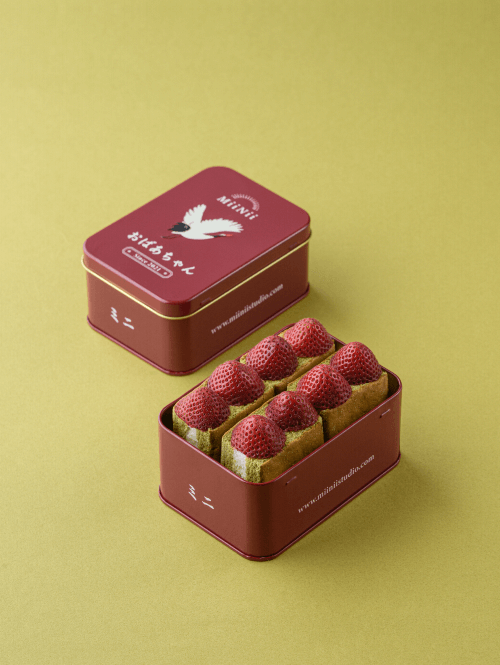 草莓抹茶鐵盒蛋糕