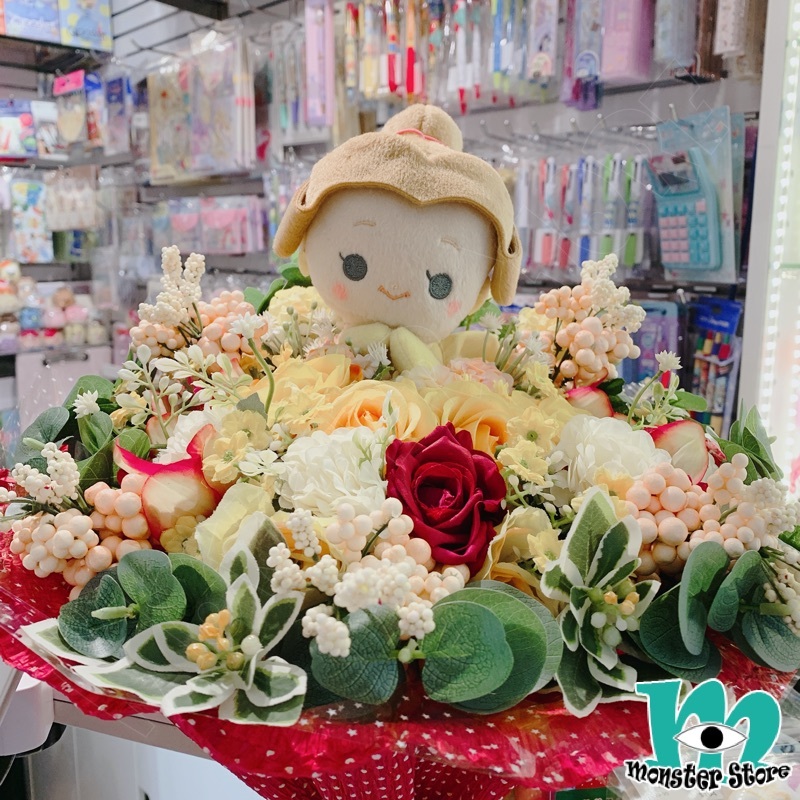 美女與野獸貝兒公仔花束