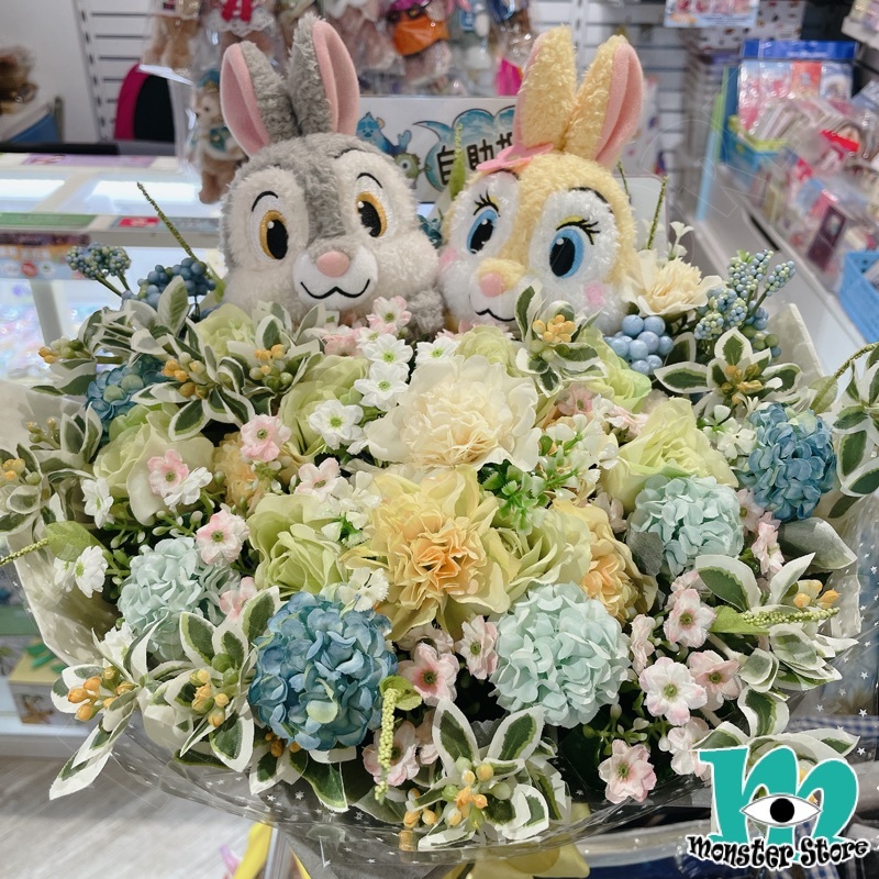 桑比兔賓尼兔公仔花束