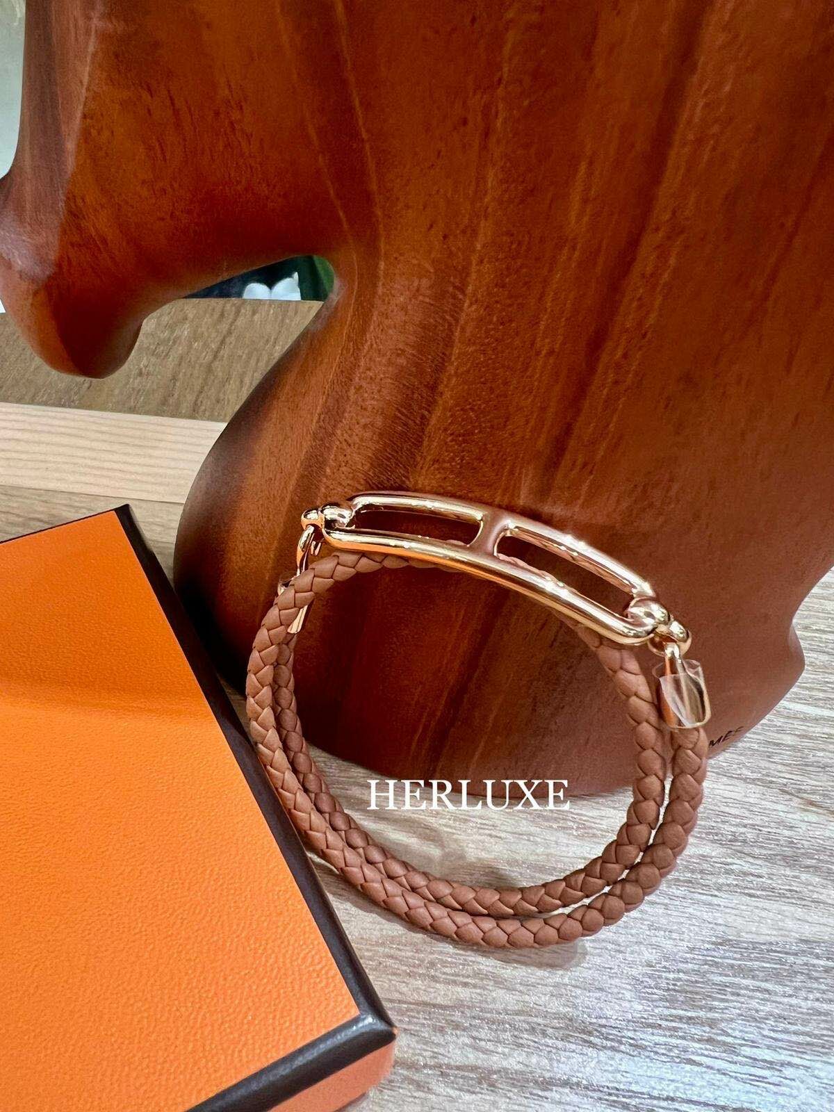 Roulis double tour tressé bracelet 37 gold cd T2