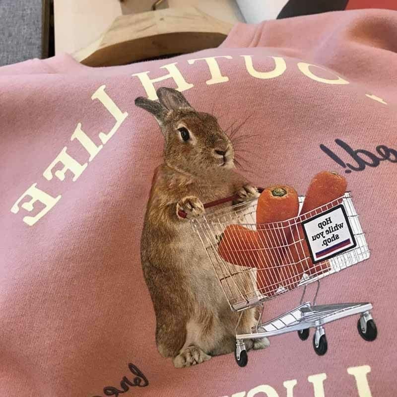 2023年冬季新款 韓國🆕最新款Lucky🐰兔仔女裝衛衣