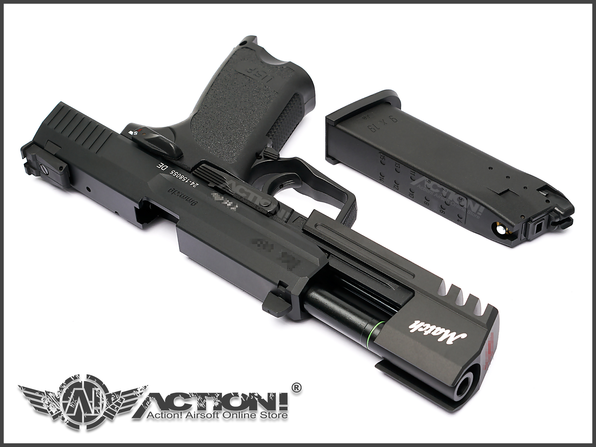 USP MATCH Style Aluminum Set AIRSOFT GBB Pistol (VFC/Um
