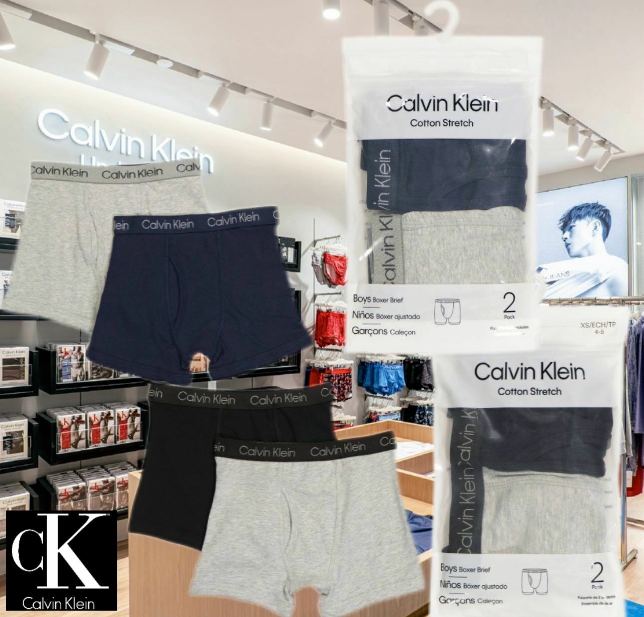 【現貨】Calvin Klein F112798 大童內褲 (顏色隨機)