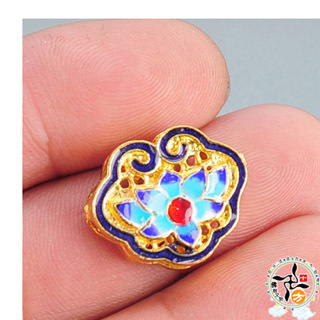 蓮花如意景泰藍 1.9*1.6*0.6cm【十方】141461