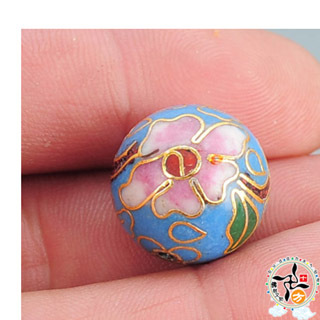 花開富貴景泰藍圓珠17mm【十方】141455