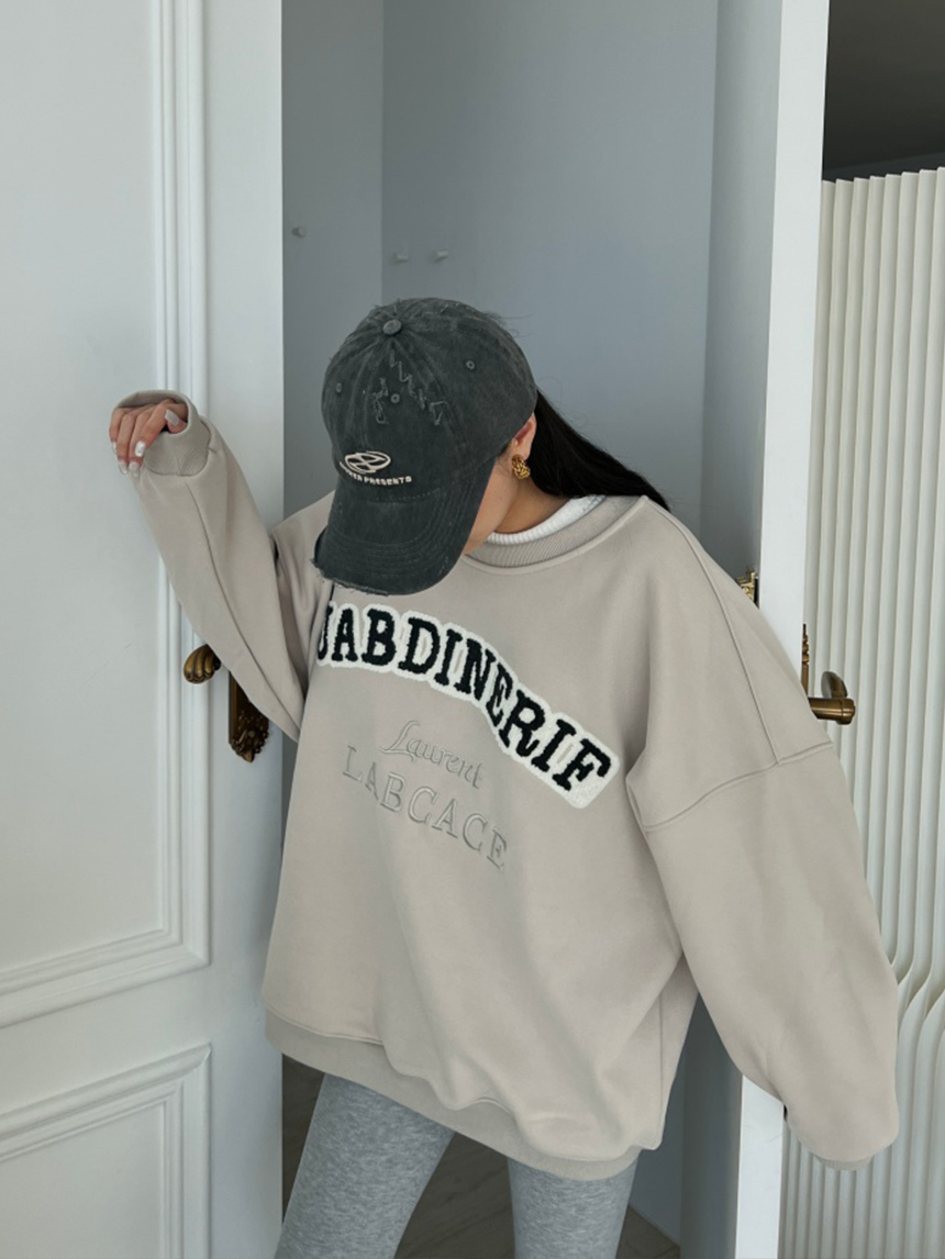 加厚大版刺繡Q毛字衛衣*4色