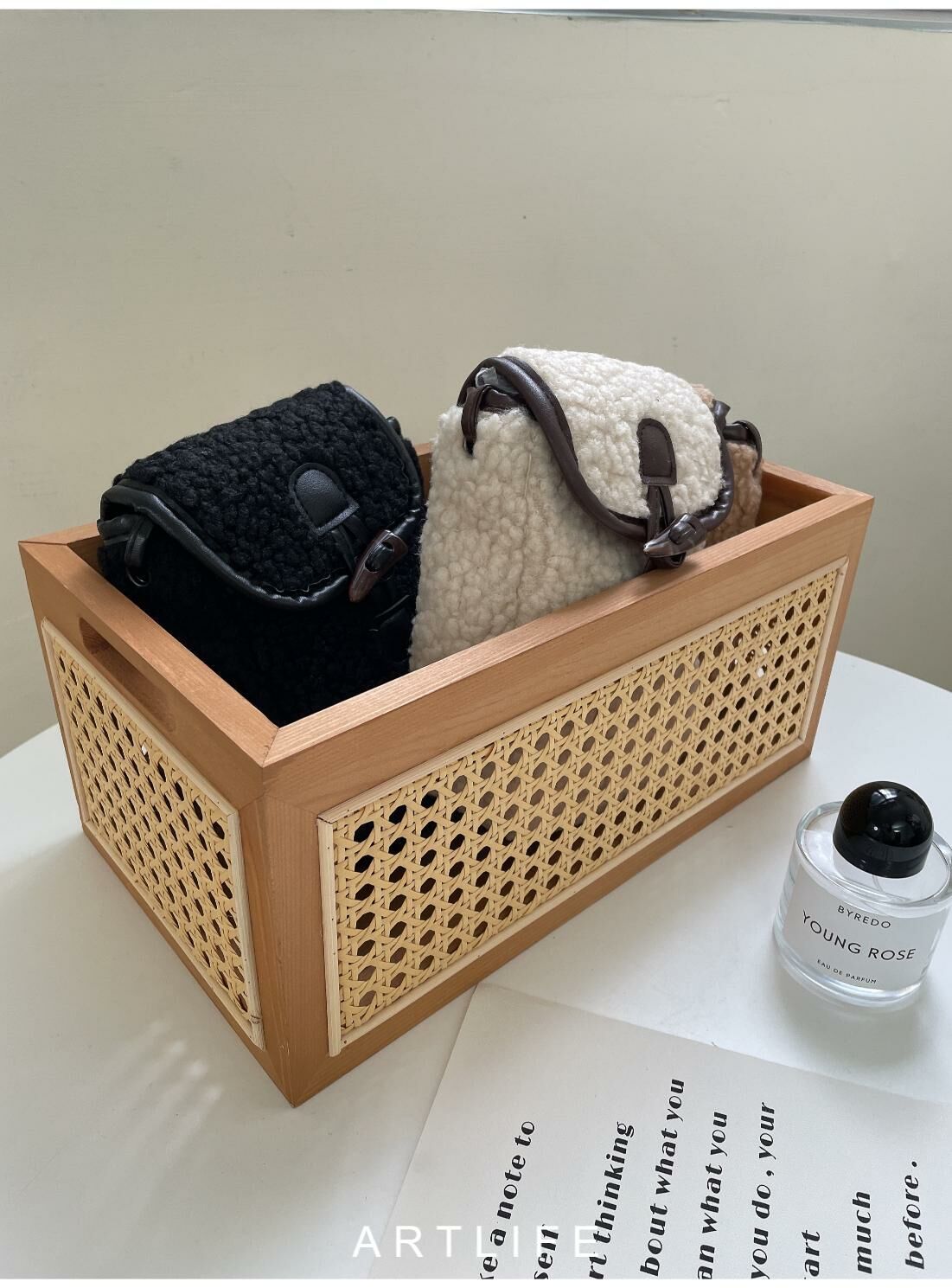 質感藤編收納籃