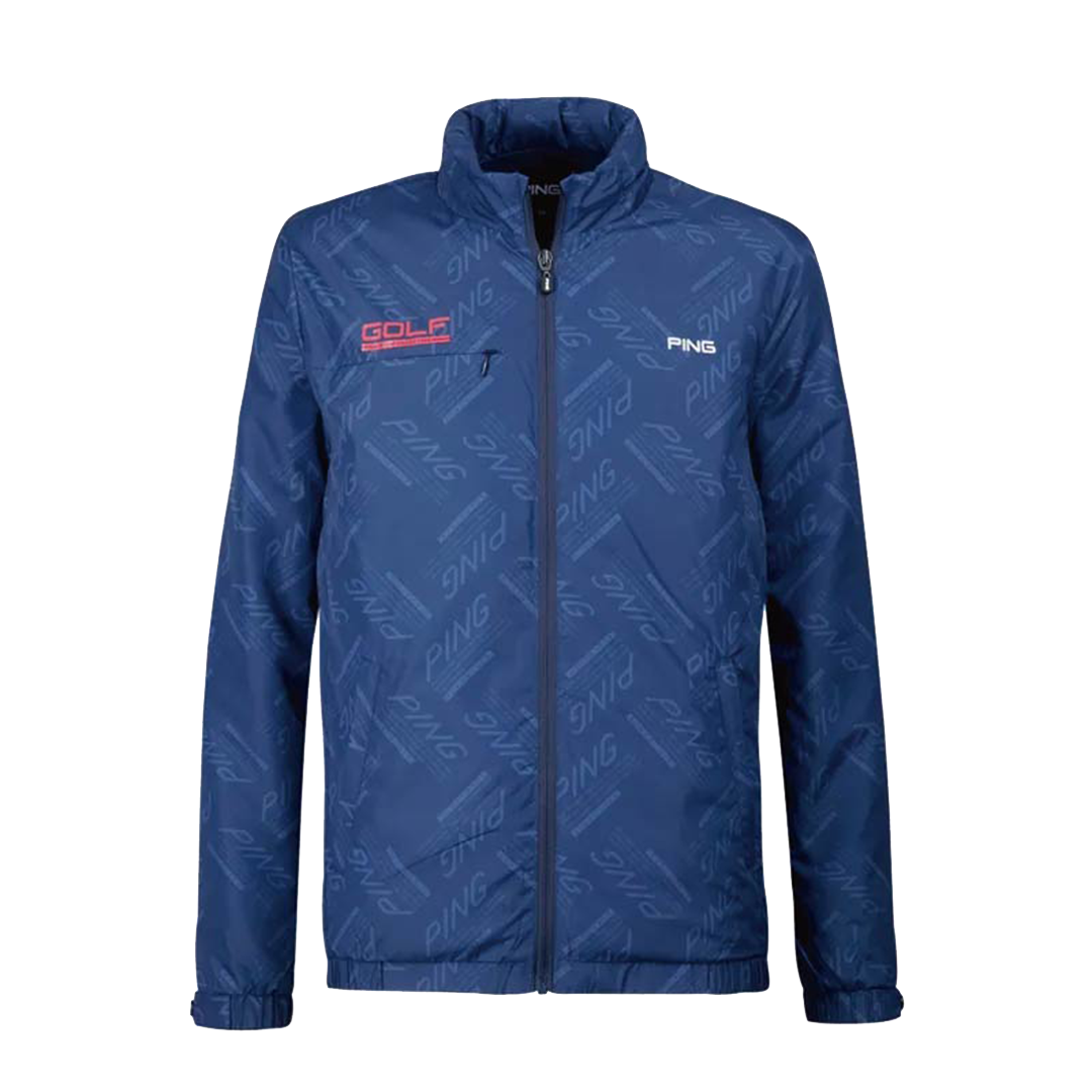 PING 美國 男 滿版LOGO印花鋪棉外套(3色) 防風透氣/防潑水/蓄熱保溫 04PI23225A