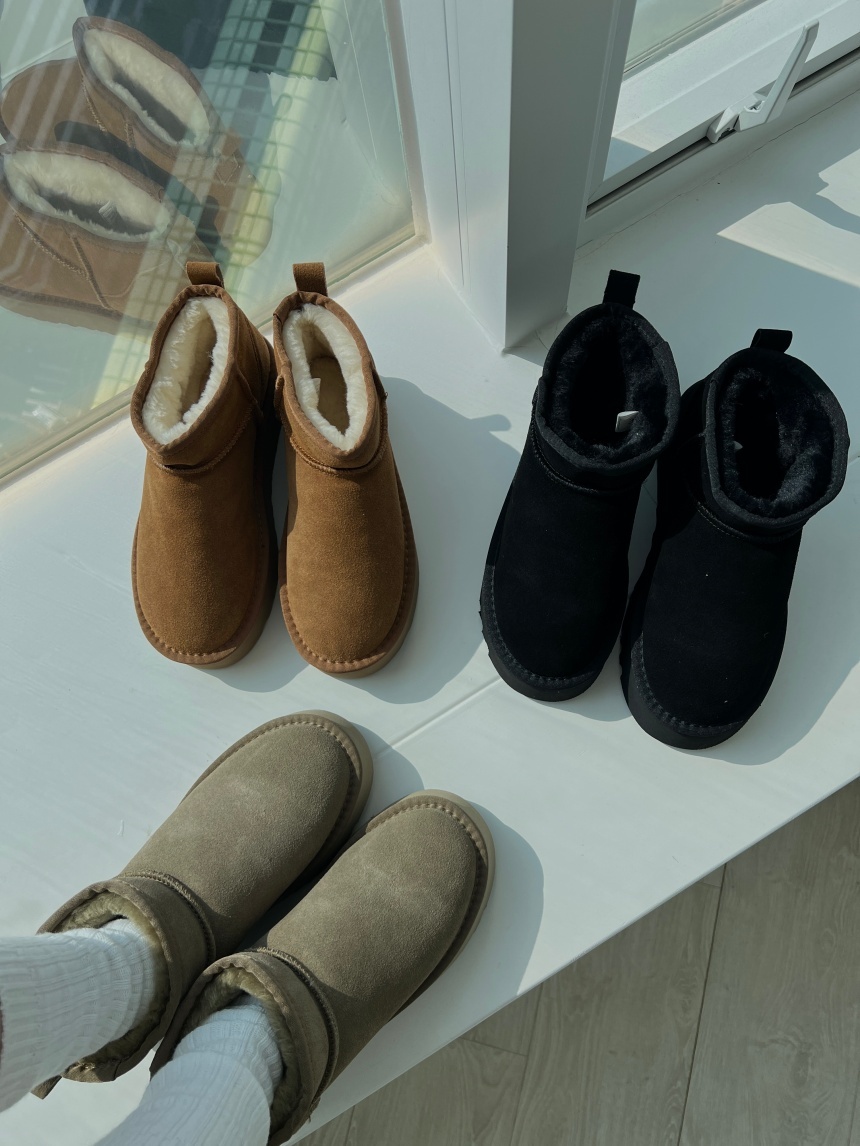 短筒厚底雪靴*3色