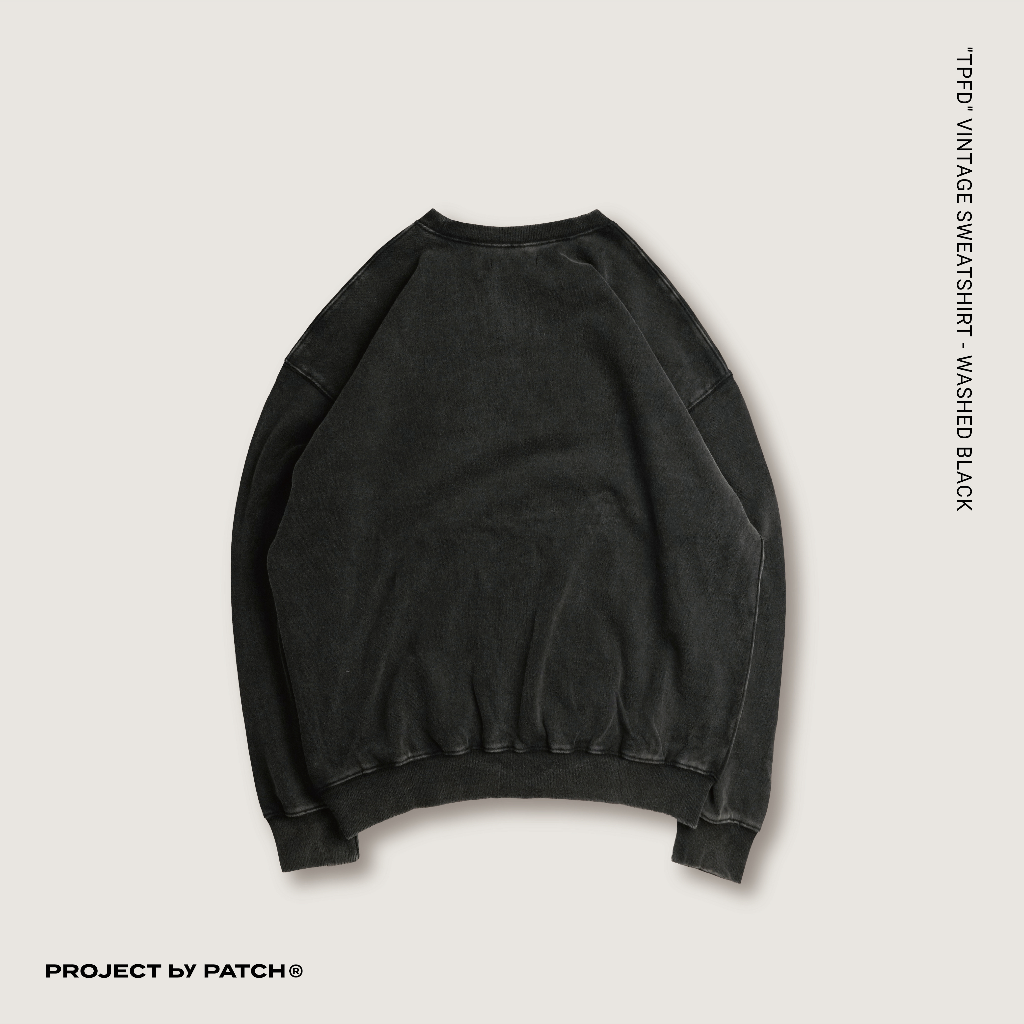 P.B.P - "TPFD" VINTAGE SWEATSHIRT - WASHED BLACK