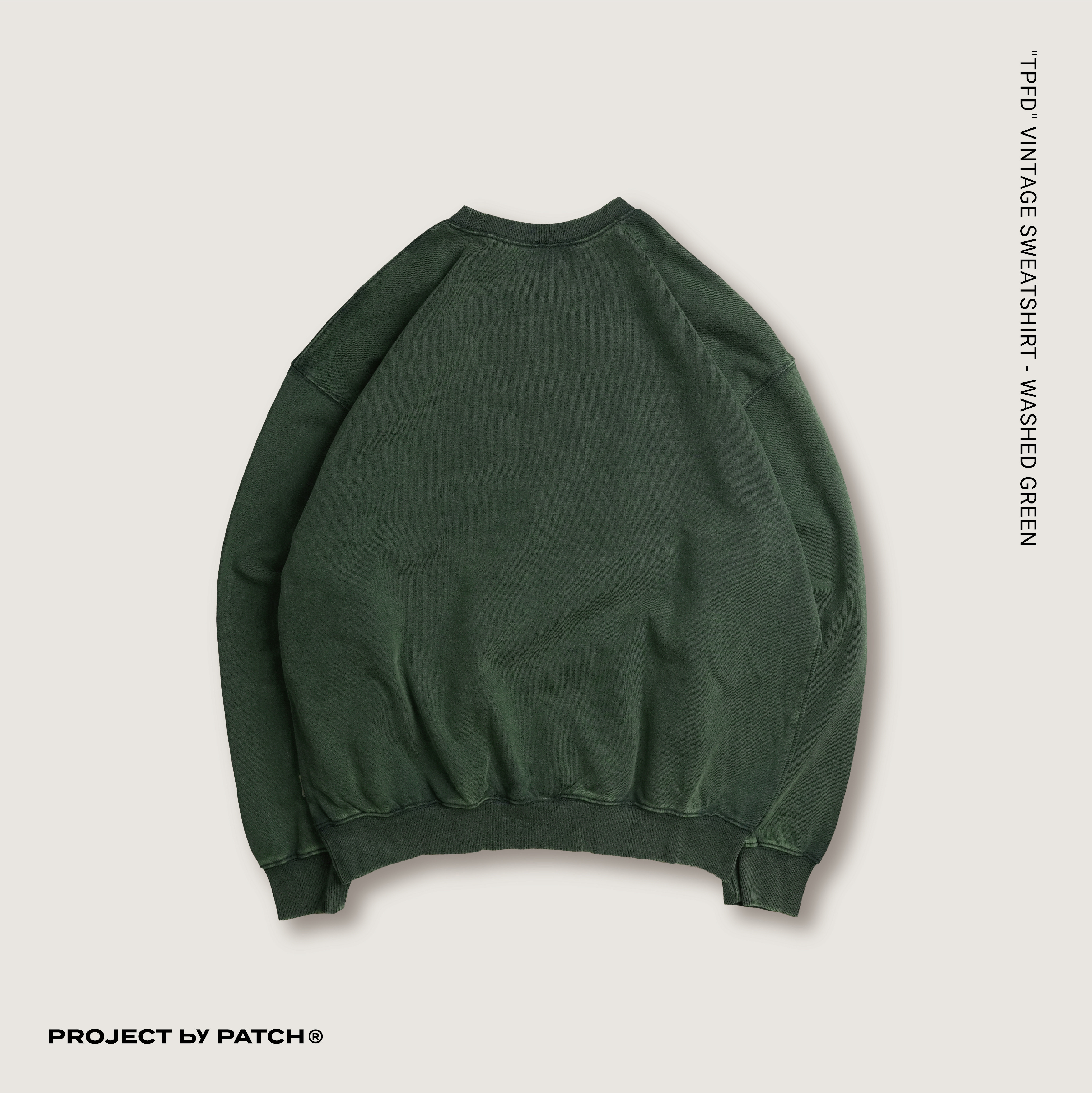 P.B.P - "TPFD" VINTAGE SWEATSHIRT - WASHED GREEN