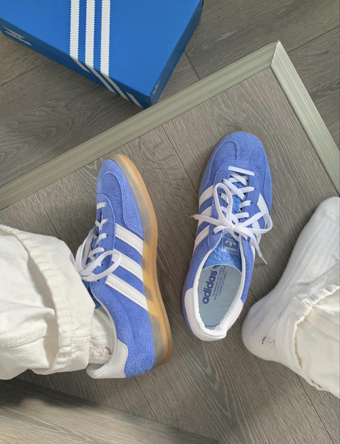 Adidas Originals Gazelle 天空藍 水藍 藍 焦糖底 麂皮 復古 HQ8717/預購