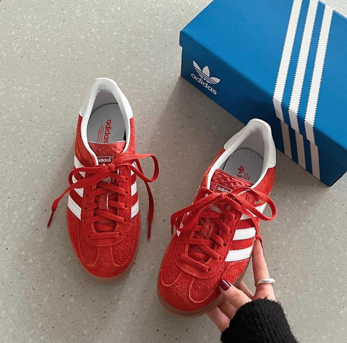 Adidas Originals Gazelle 野莓紅 紅橙 紅色 麂皮 復古 HQ8718/預購