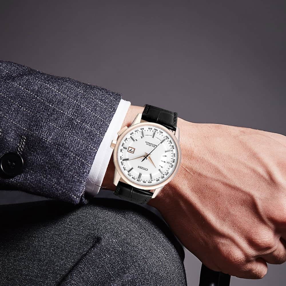 Citizen 光動能萬年曆 電波手錶 CB0153-13A  平行進口