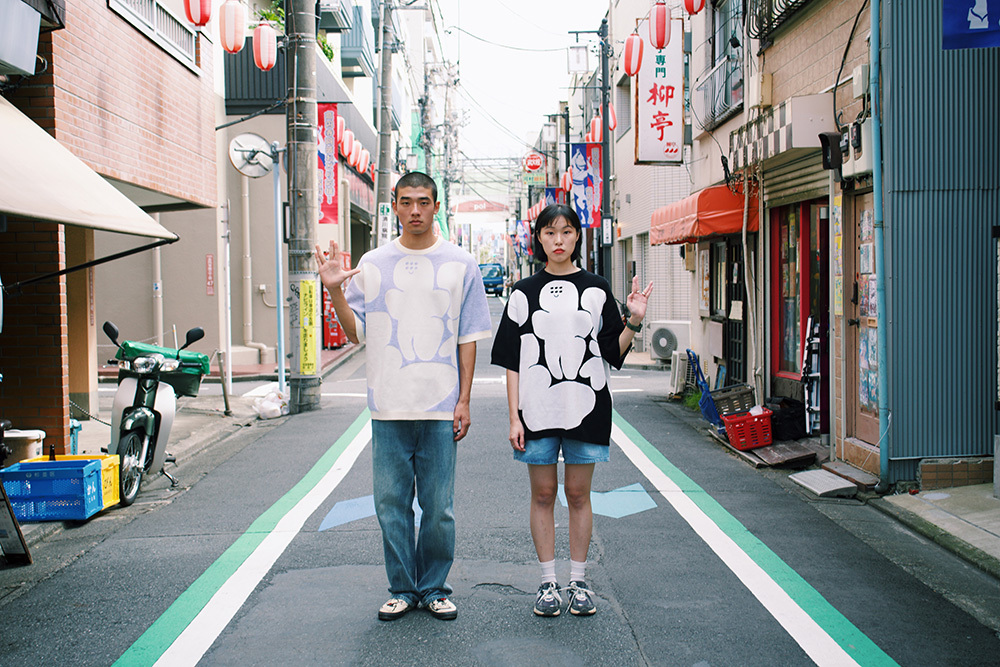 [Yu Miyama]   "遊"  Reversible Top Black