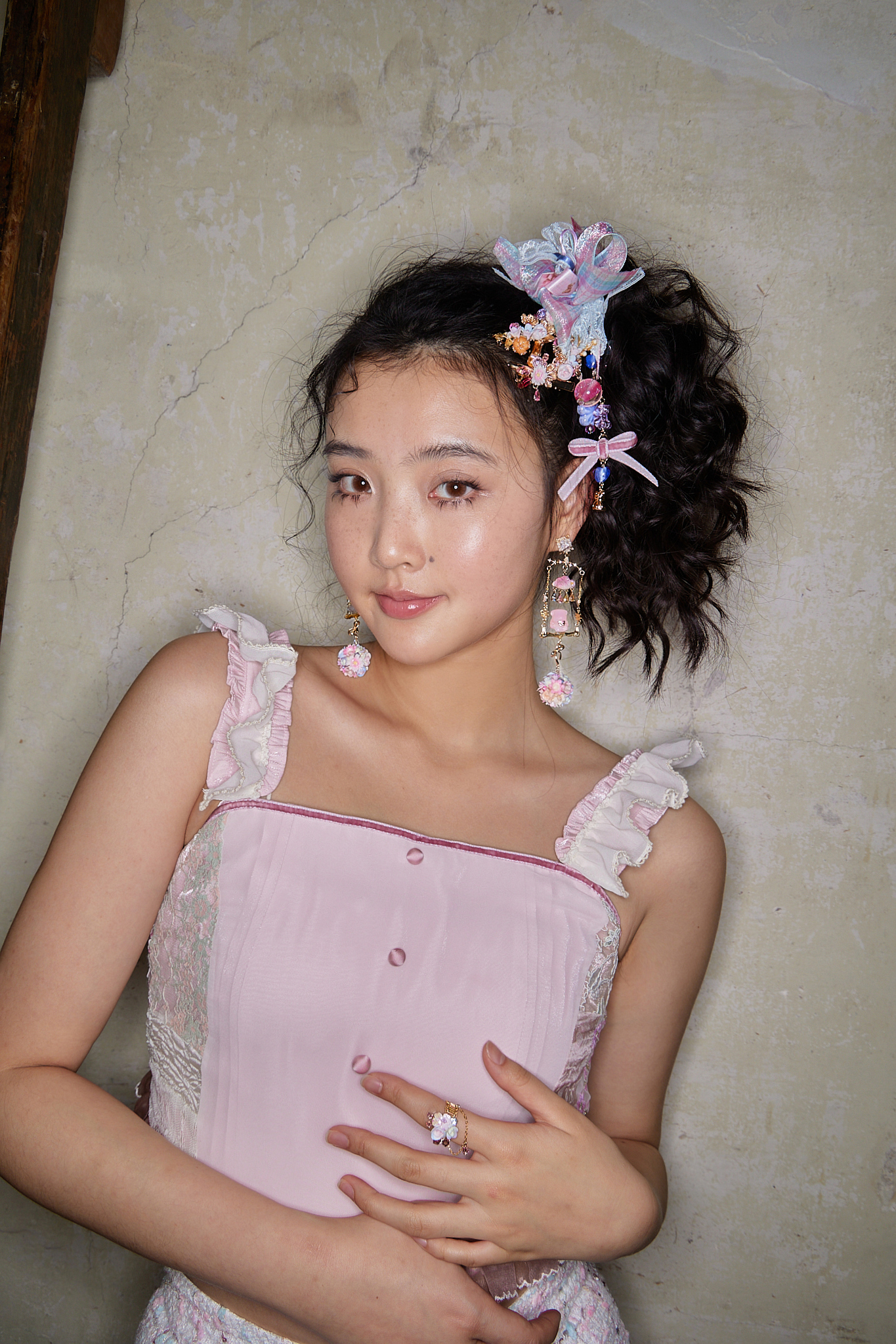 Candy House Stereoscopic Bow Hair Tie