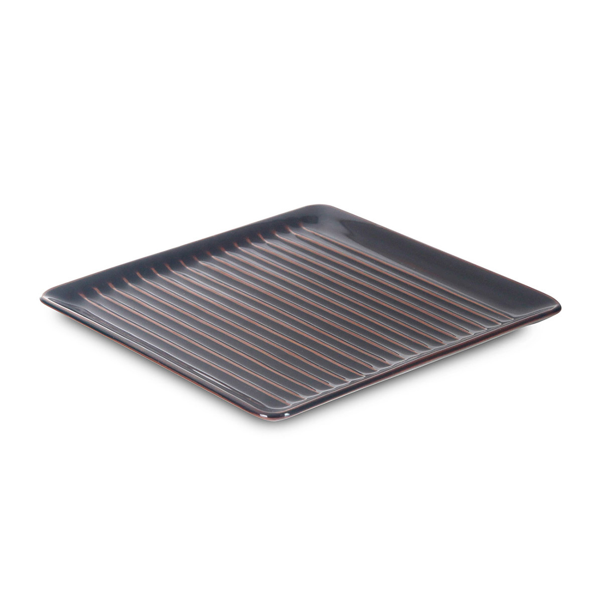 Hasami-yaki omupan+ 15.5cm Square Healthy Plate
