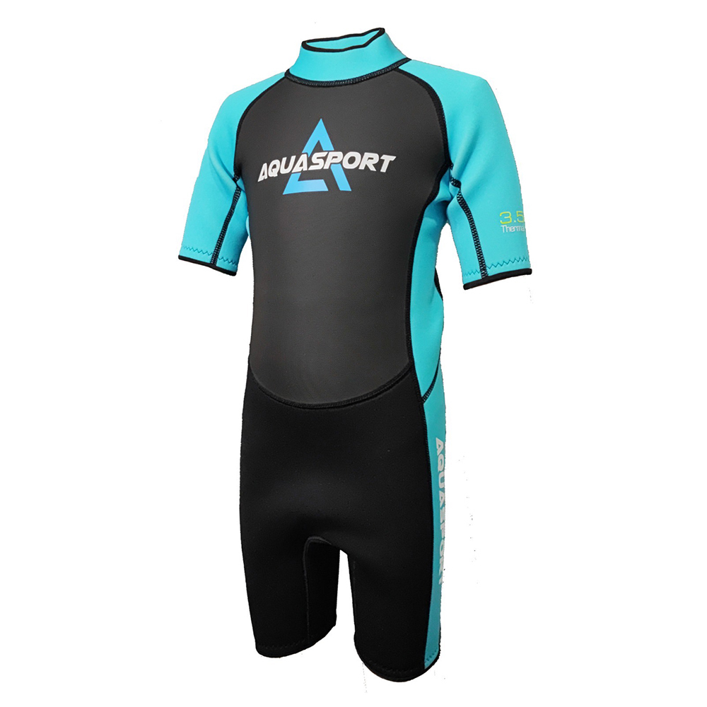 Aquasport 3.5mm柔軟彈性防寒衣-藍
