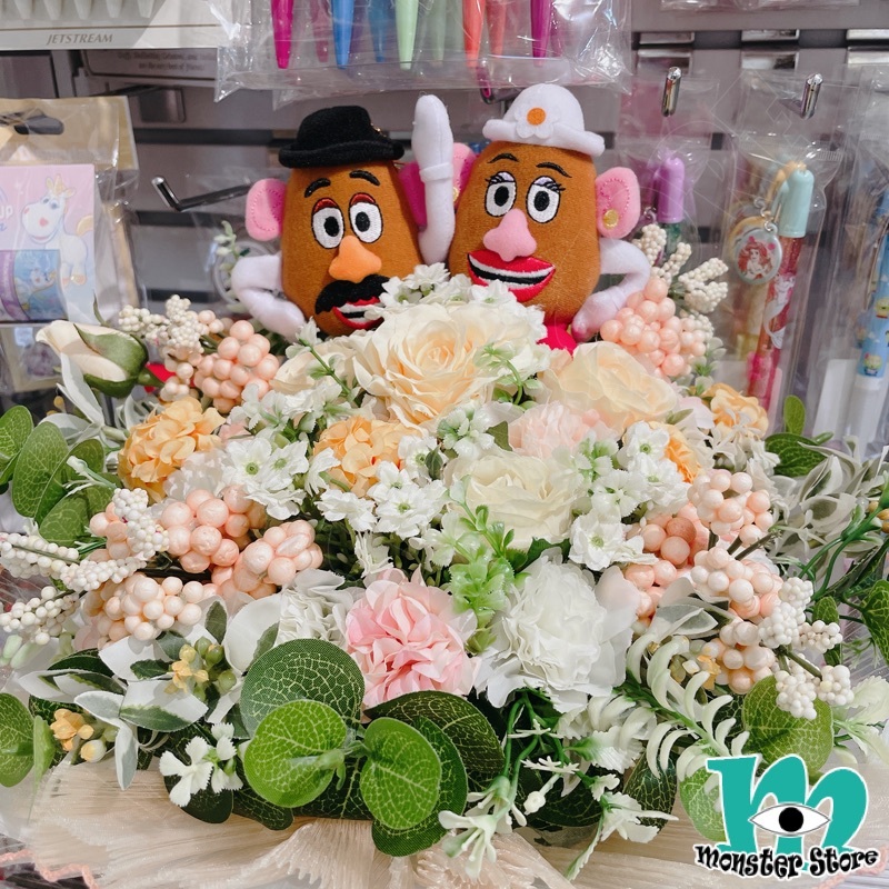 薯蛋頭先生太太公仔花束