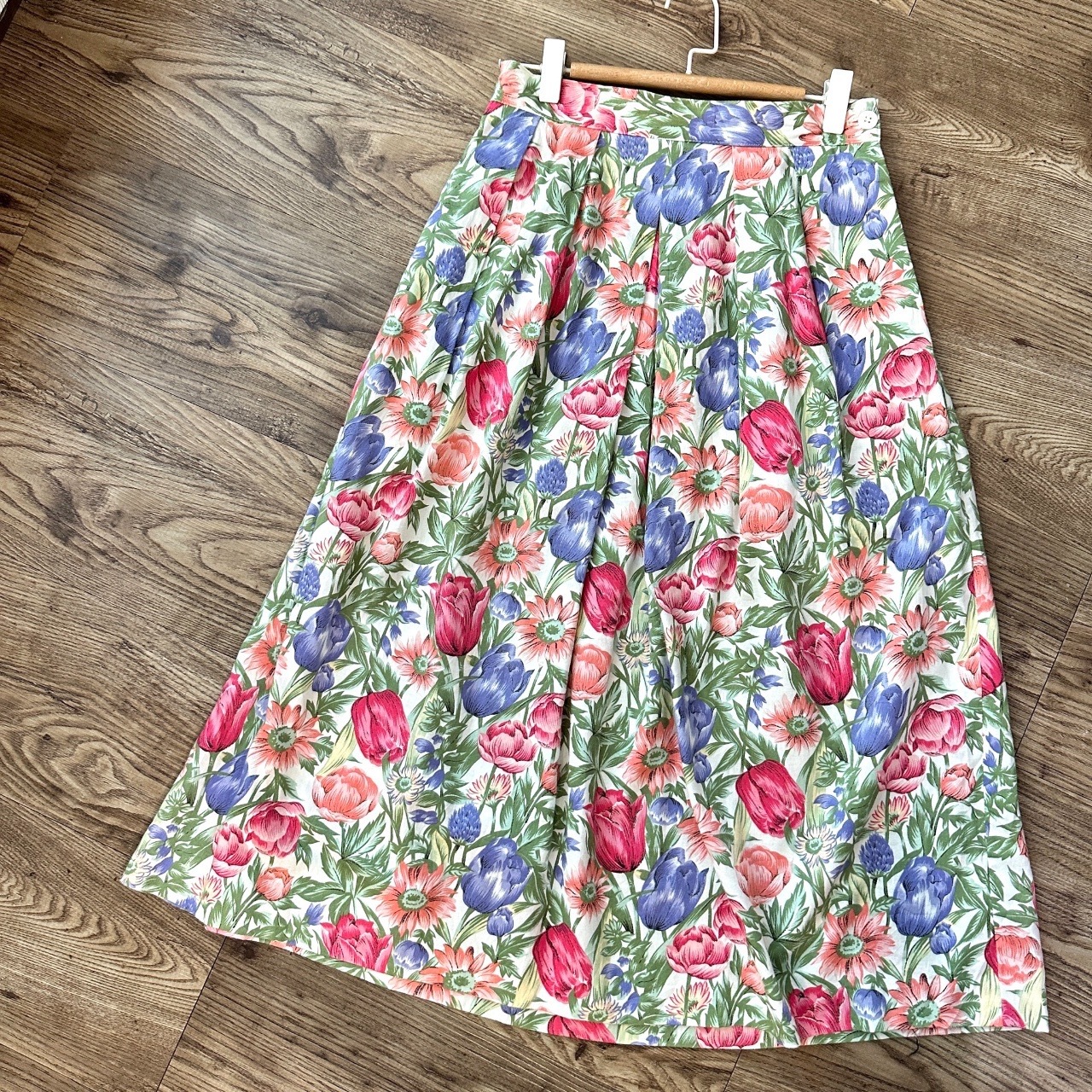 春日感鬱金香綿質半身裙