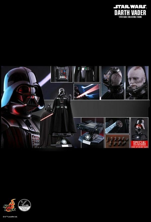 Hot Toys 1/4 星球大戰 完美黑武士 QS013B EP6 Star Wars Darth Vader Anakin Skywalker Special Edition Figure