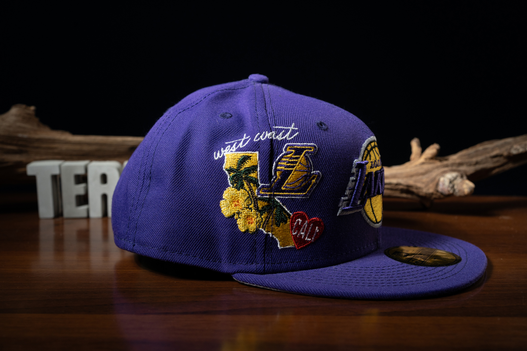 NBA帽子 Los Angeles Lakers 洛杉磯湖人 加州 電繡 全紫 棒球帽 New Era 59FIFTY 全封帽 全新