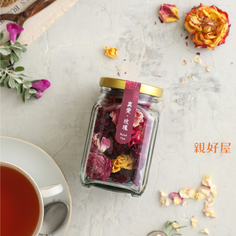 鄉菇香 親好屋- 玫瑰花朵茶（整朵罐裝）