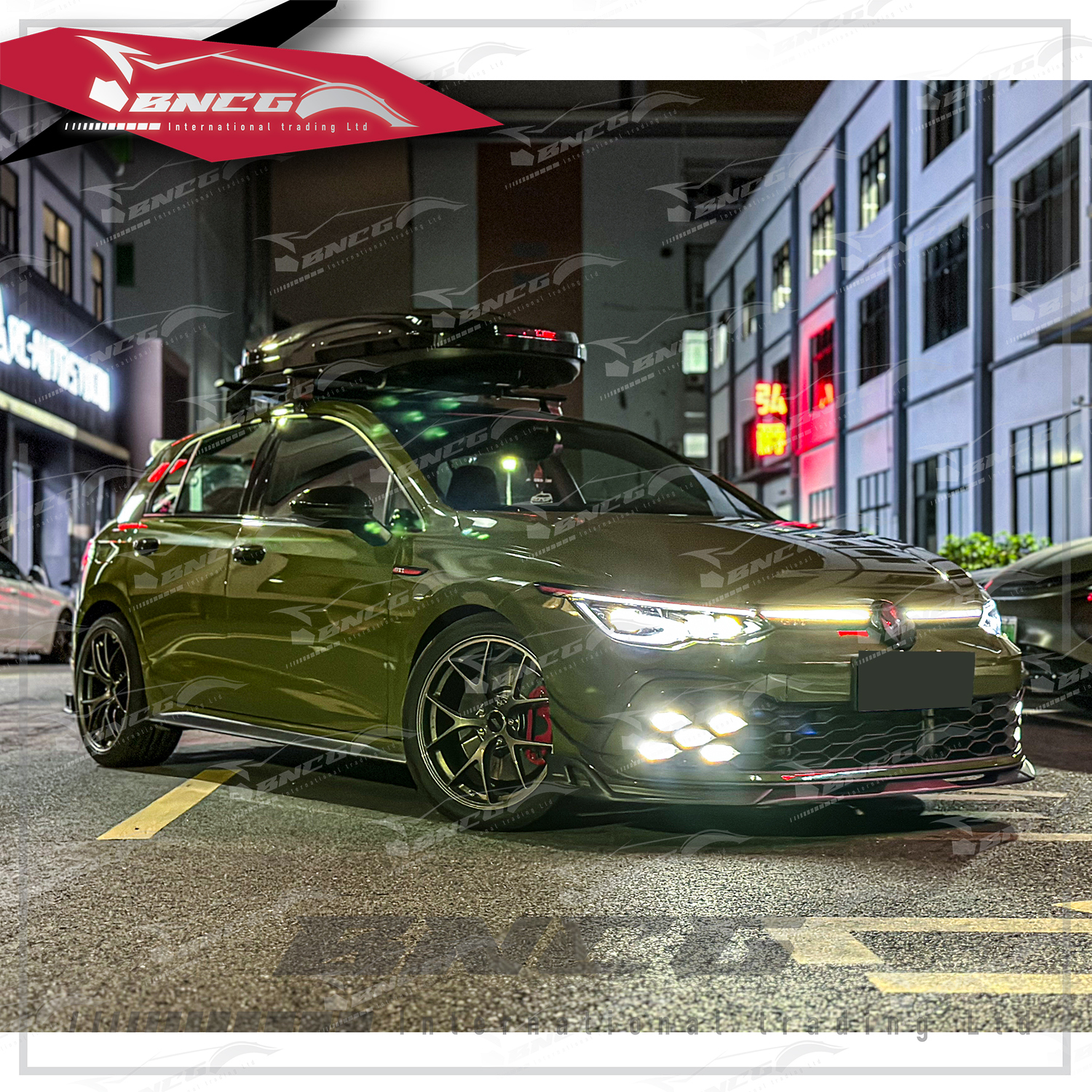 福斯 Volkswagen Golf 8 GTI 碳纖維 空力套件 AE款 前下巴 後下巴 風刀 中翼 頂翼