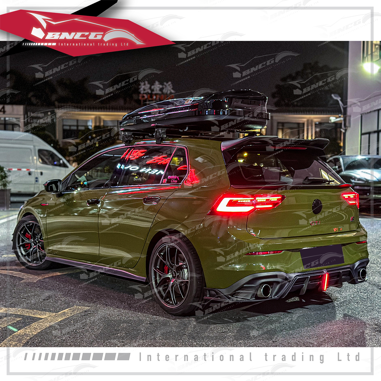 福斯 Volkswagen Golf 8 GTI 碳纖維 空力套件 AE款 前下巴 後下巴 風刀 中翼 頂翼