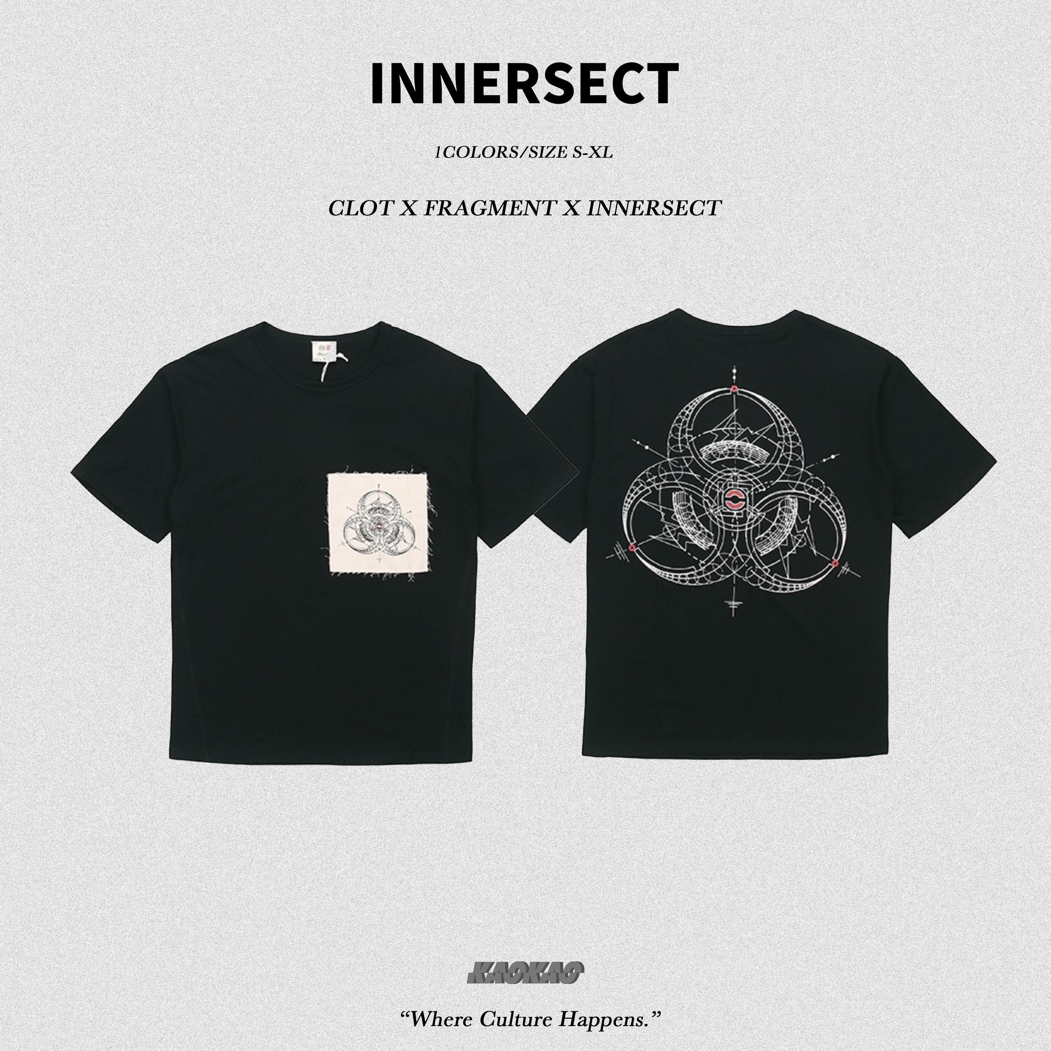 現貨 CLOT x FRAGMENT x INNERSECT 三方聯名 短Tee