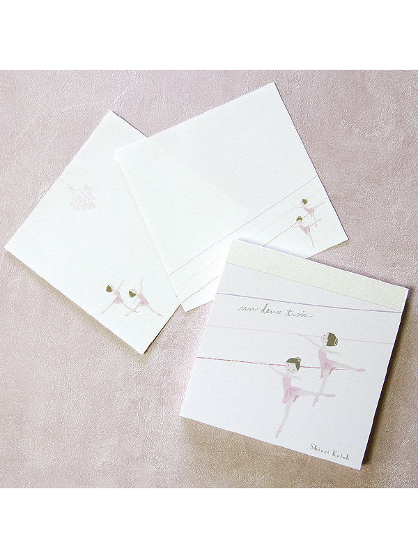 日本 Shinzi Katoh 加藤真治【方形便條紙-芭蕾系列 (BM-010)】