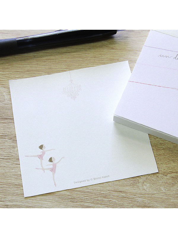 日本 Shinzi Katoh 加藤真治【方形便條紙-芭蕾系列 (BM-010)】