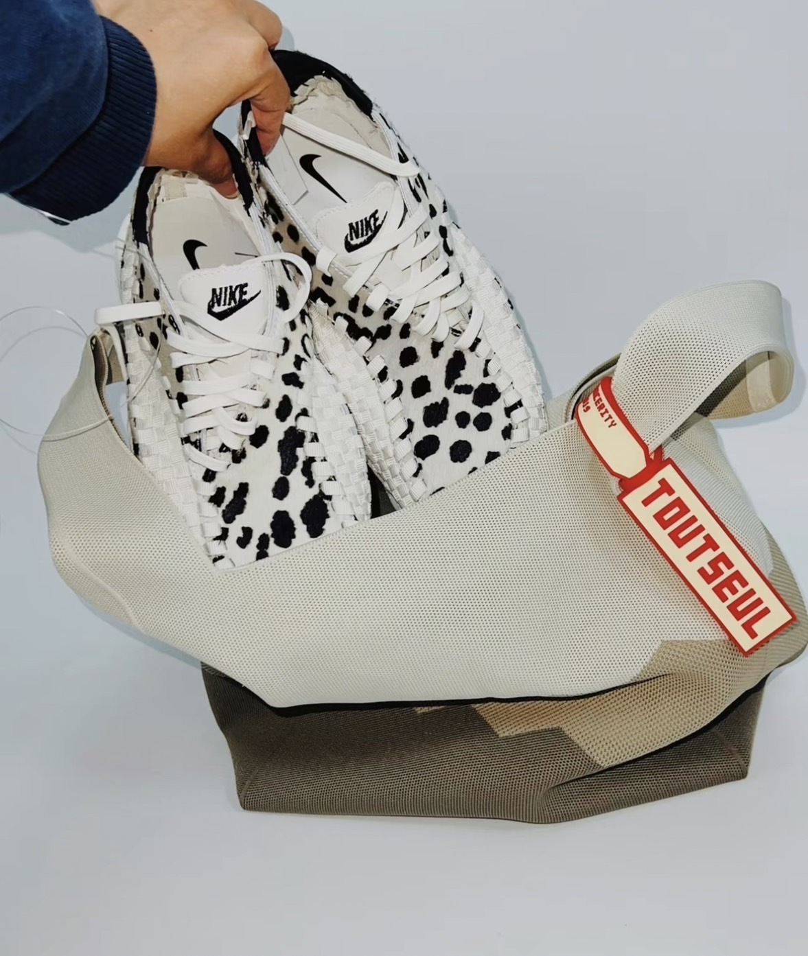 預購 NIKE AIR FOOTSCAPE WOVEN "WHITE COW" 乳牛 編織鞋