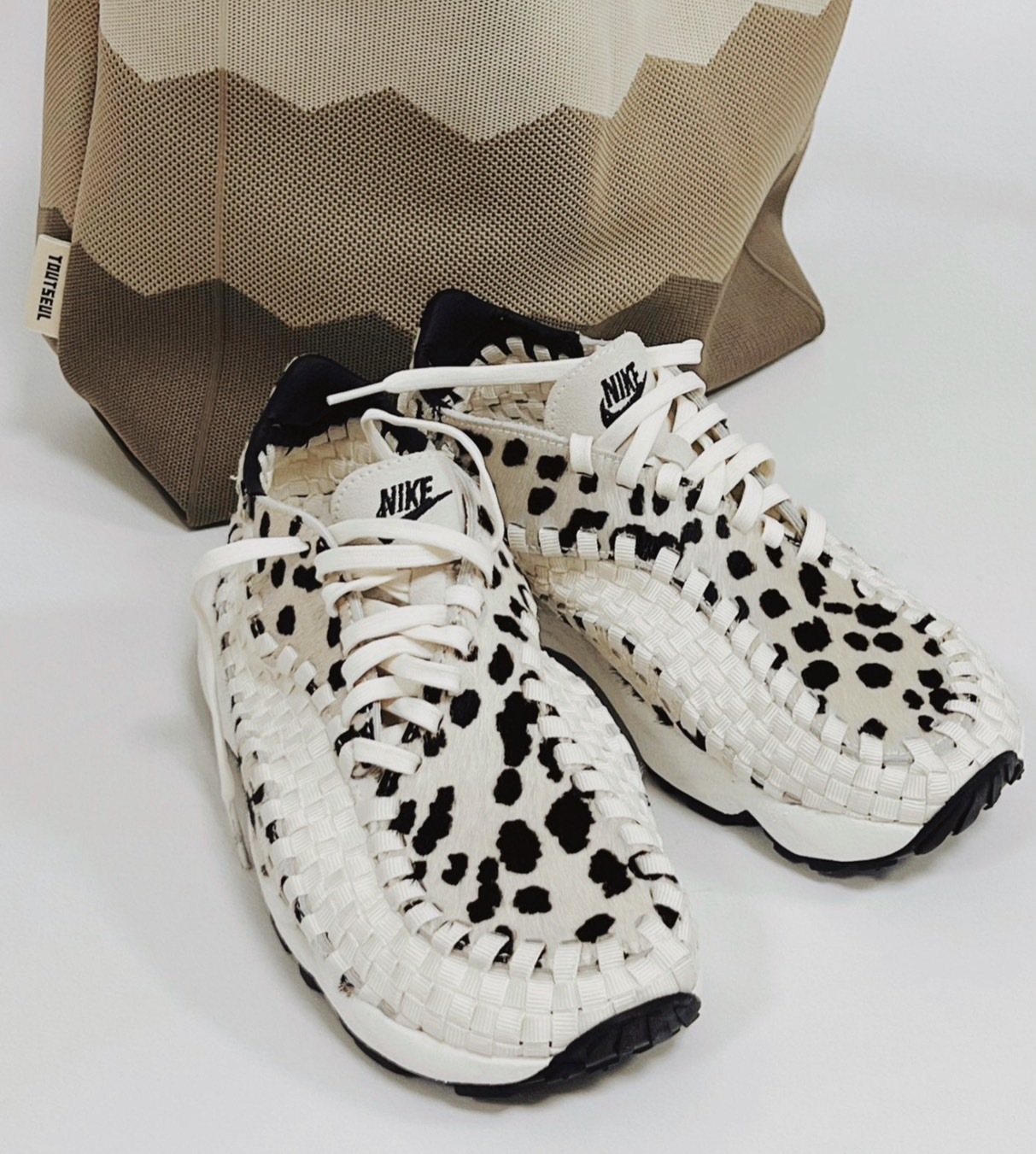 預購 NIKE AIR FOOTSCAPE WOVEN "WHITE COW" 乳牛 編織鞋
