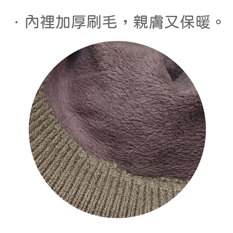 優雅絨毛仕女帽-棕色