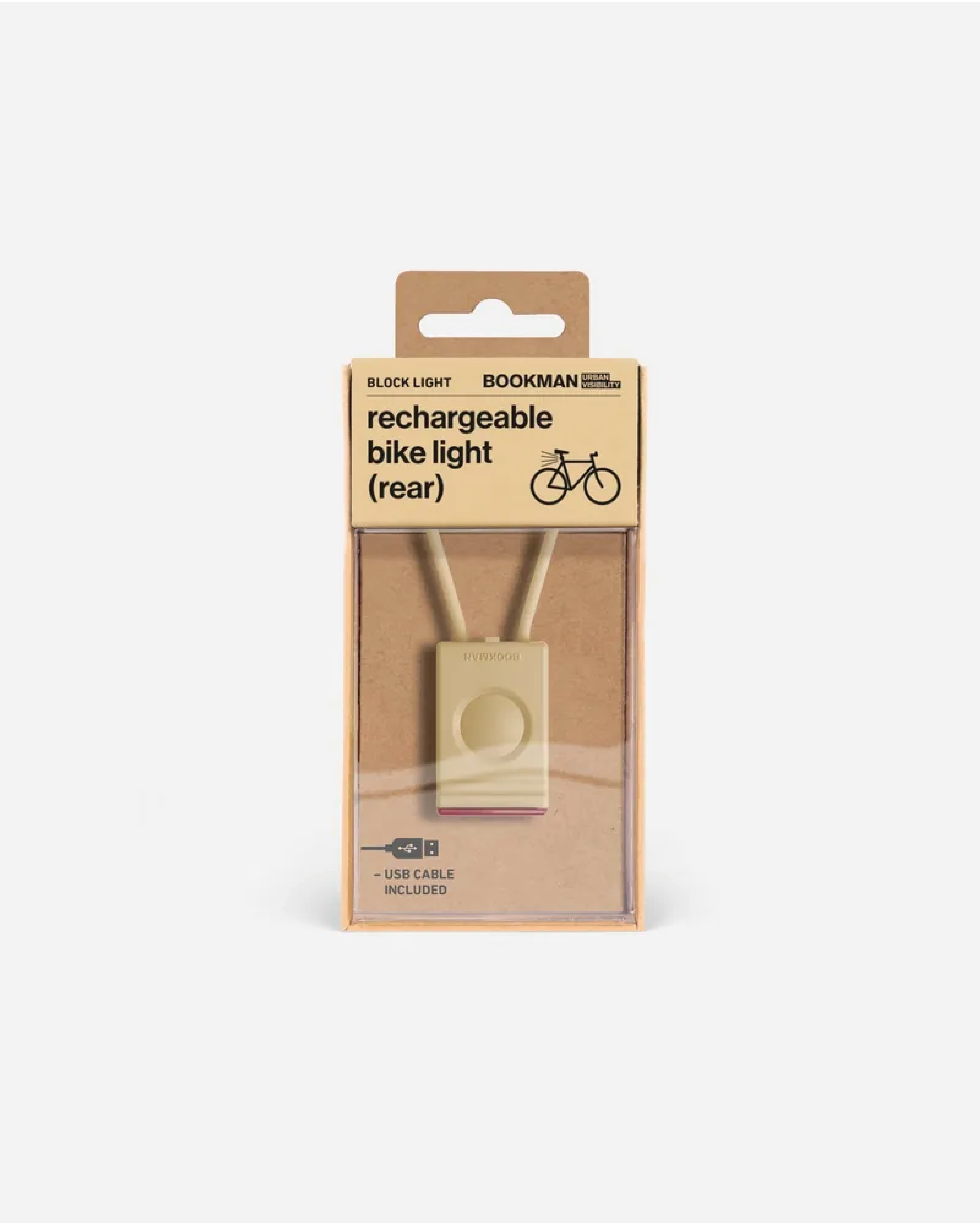 現貨+預購【BOOKMAN】Block Light Rear 後燈 / Beige 褐色